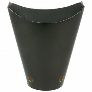 Контейнер картонный вертикальный закрывающийся для фри, снеков BLACK 480 мл, Ø8,5*14 см 50шт/уп, G