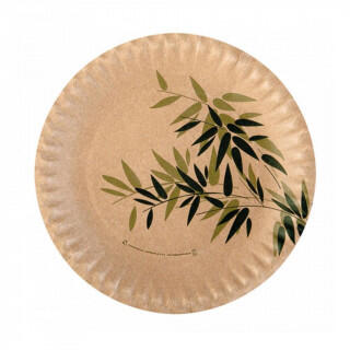 Тарелка Feel Green 29 см, (1упаковка=100 шт), картон, Garcia de Pou Испания